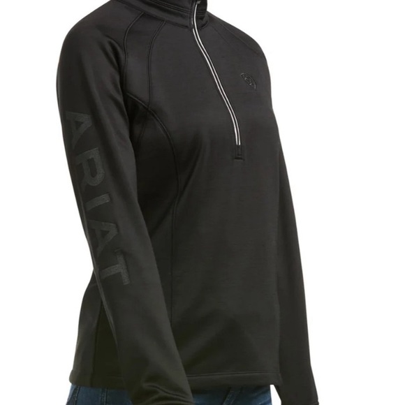 Ariat tek 1/2 zip black sweatshirt M new - Picture 3 of 12